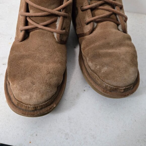 UGG Neumel Brown Suede Men\'s Lace Ankle Chukka Boots Wool Blend Lined main image 8